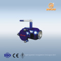 worm gear fully welded ball valve with filter strainer valve